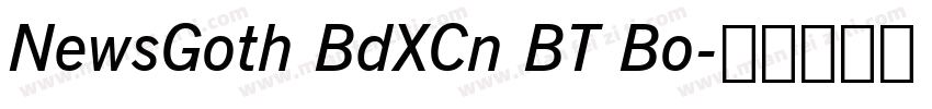 NewsGoth BdXCn BT Bo字体转换